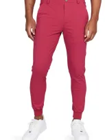 Redvanly Halliday Pocket Golf Joggers In Sangria