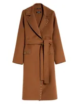 's Max Mara Belted Long In Brown