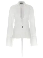 Ann Demeulemeester Linsey Shirt In White