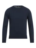 Gran Sasso Man Sweater Midnight Blue Size 38 Cashmere