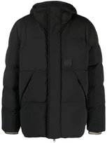 Paul Smith Logo-patch Padded Jacket In Black