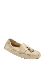 Jack Rogers Bedon Tassel Driving Loafer In Platinum