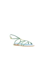 Jacquemus Les Sandales Pralu Plates Flat Sandals In Light Green