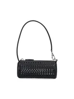 Alaïa Tube Mini Shoulder Bag In Black