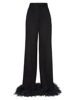 Prada Cashmere Pants In Black