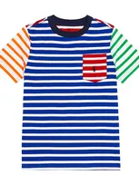 Polo Ralph Lauren Kids' Printed Cotton Jersey T-shirt In Multicoloured