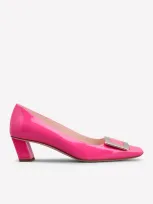 Roger Vivier Belle Vivier Patent Leather Pumps In Pink