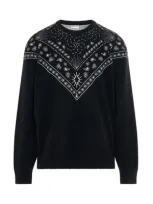 Marcelo Burlon County Of Milan Bandana Knit Comfort Crew