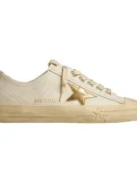 Golden Goose V-star 2 Sneakers In White_gold