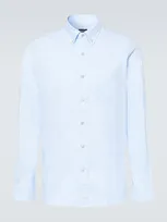 Tom Ford Cotton Shirt In Blue