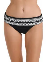 La Blanca Banded Bikini Bottoms In Black