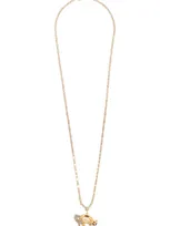 Marni Cat Charm Necklace In Gold