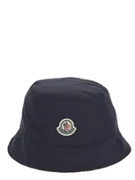 Moncler Logo Patch Reversible Bucket Hat In Multi