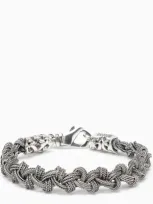 Emanuele Bicocchi 925 Sterling Silver Knot Bracelet