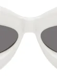 Loewe Gray Inflated Cat-eye Sunglasses In Grey/other / Smoke