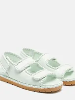 Bottega Veneta Jack Leather Sandals In Green