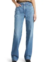 Frame Le Jane High Waist Straight Leg Jeans In Mariner