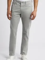 Ag Everett Sueded Stretch Sateen Slim Straight Leg Pants In Aero Grey