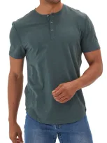 Threads 4 Thought Slub Organic Cotton Henley In Seagrass