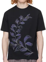 Paul Smith Laurel Print T-shirt In 49 Blues