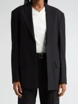 Proenza Schouler Devon Peak-lapel Blazer In Black