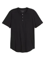 Threads 4 Thought Slub Organic Cotton Henley In Black