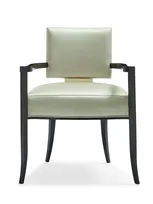 Caracole Reserved Seating Arm Chair In Grey