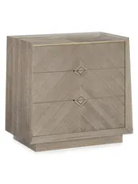 Caracole Crossed Purposes Nightstand In Driftwood