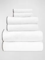 Home Treasures Bodrum 6-piece Towels Set In White Chrome