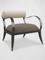 Caracole Homage Accent Chair In Bronze, Tan