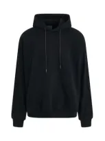 Juunj Essential Cotton Hoodie In Black