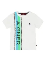 Aigner Babies' Logo-print T-shirt In White