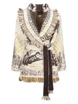 Alanui Come Gentle Night Knit Cardigan In Multi