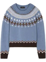 Alanui Sweet Winter Wool Jumper In Blue