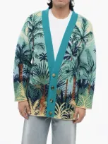 Alanui Wool Cardigan Snactuary With Palm Embroidery