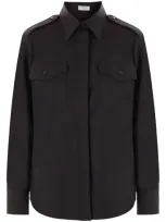 Alberto Biani Gabardin Shirt In Grey