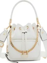 Aldo Jadzia Synthetic Medium Bucket Bag In White