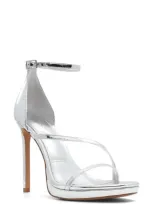 Aldo Kit Ankle Strap Sandal In Silver