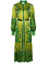 Alemais Solaris Maxi Dress In Green