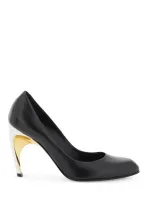 Alexander Mcqueen Armadillo Pump In Black/silver/gold