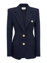 Alexander Mcqueen Blazer In Navy