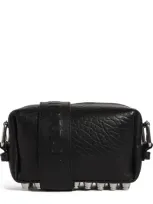 Alexander Wang Small Leather Ricco Flap Bag In Black