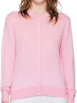 Alexander Wang T Pink Classic Cardigan In Pinklace