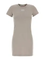 Alexander Wang T Shrunken Tee Mini Dress With Blade Logo-s Nd T By Alexander Wang Female In Multi