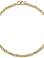 Alexis Bittar Brut Twisted Link Necklace In Gold