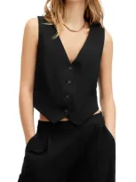 Allsaints Aleida Lightweight Tri Vest In Black