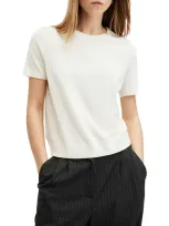 Allsaints Bern Wool Tee In Chalk White