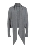 Allsaints Wool Wasson Cardigan In Grey