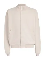 Alo Yoga Renown Varsity Jacket In White