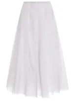 Altuzarra Dex Pleated Silk Maxi Skirt In Grey